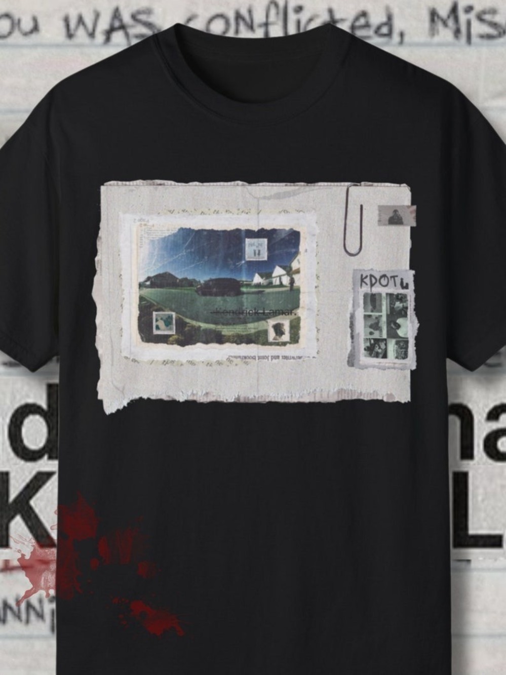 Original Kendrick Lamar Design Shirt Exclusive Graphic Tee Hip-Hop Shirt